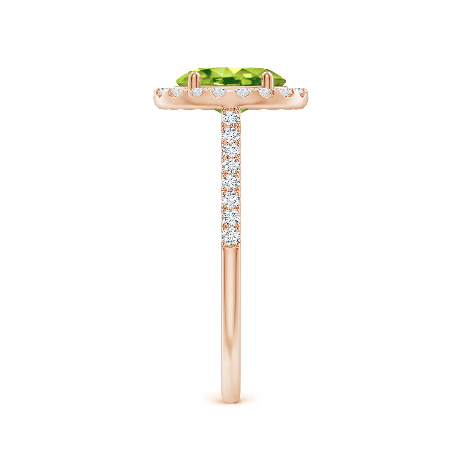 AAA - Peridot / 1.69 CT / 14 KT Rose Gold