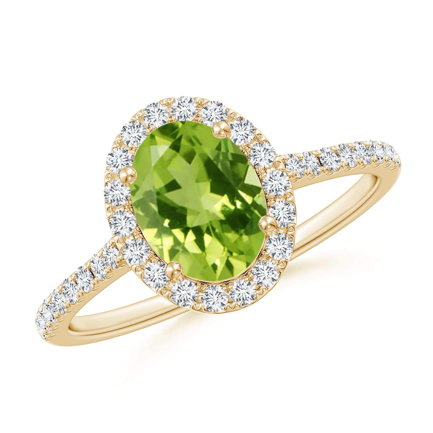 AAA - Peridot / 1.69 CT / 14 KT Yellow Gold