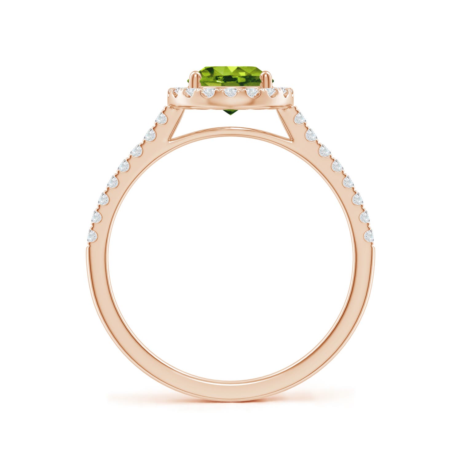 AAAA - Peridot / 1.69 CT / 14 KT Rose Gold