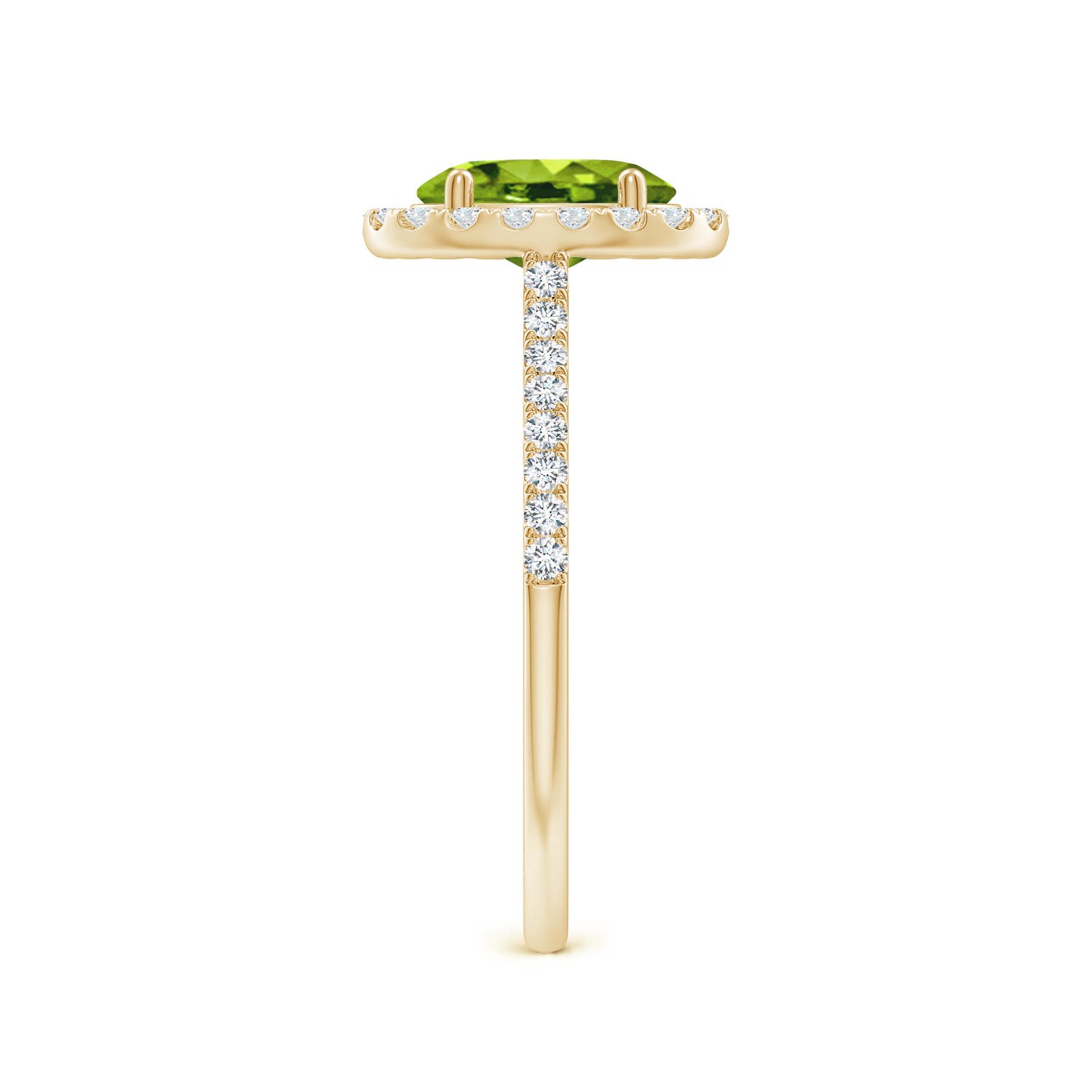 AAAA - Peridot / 1.69 CT / 14 KT Yellow Gold