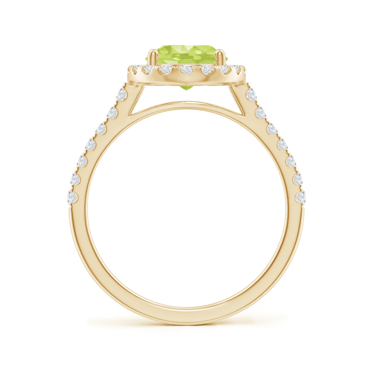 A - Peridot / 2.35 CT / 14 KT Yellow Gold