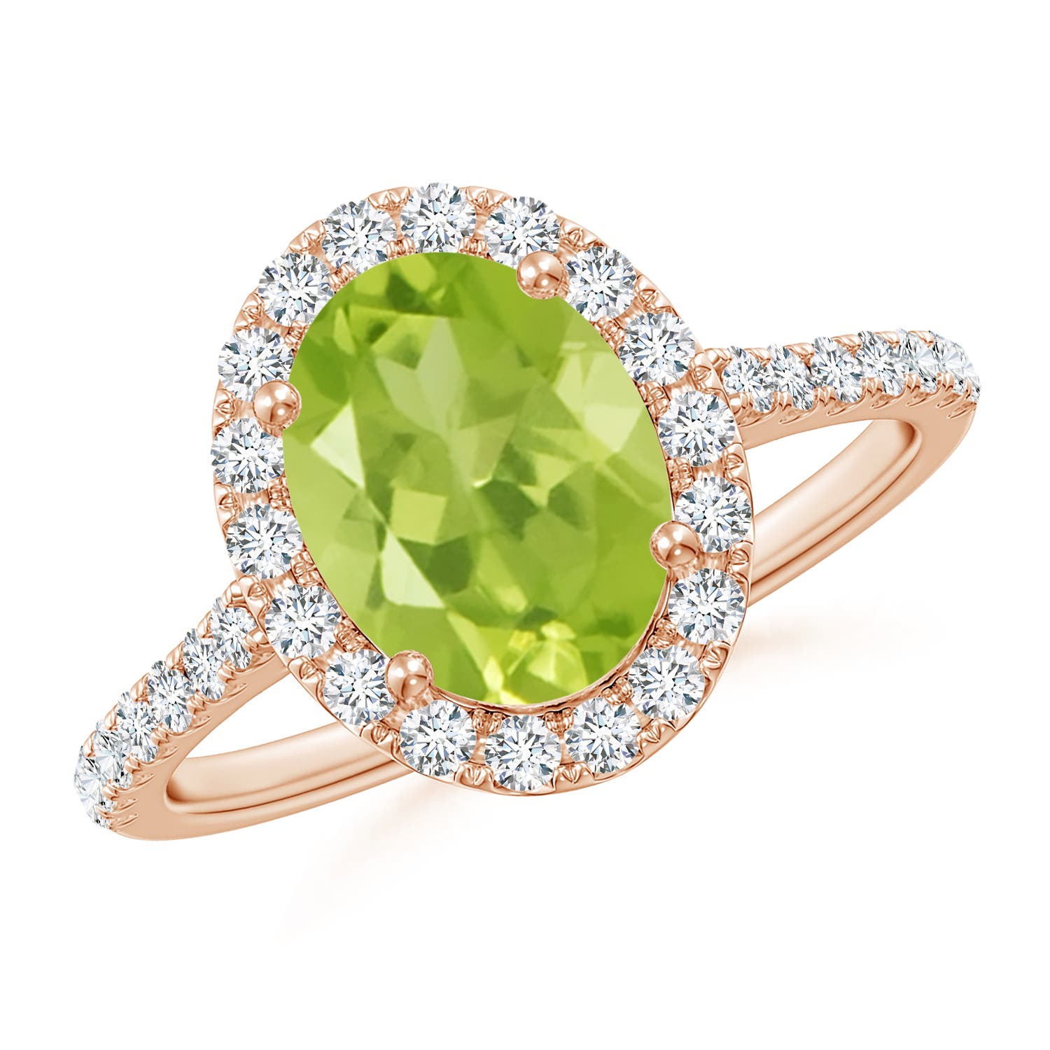 AA - Peridot / 2.35 CT / 14 KT Rose Gold