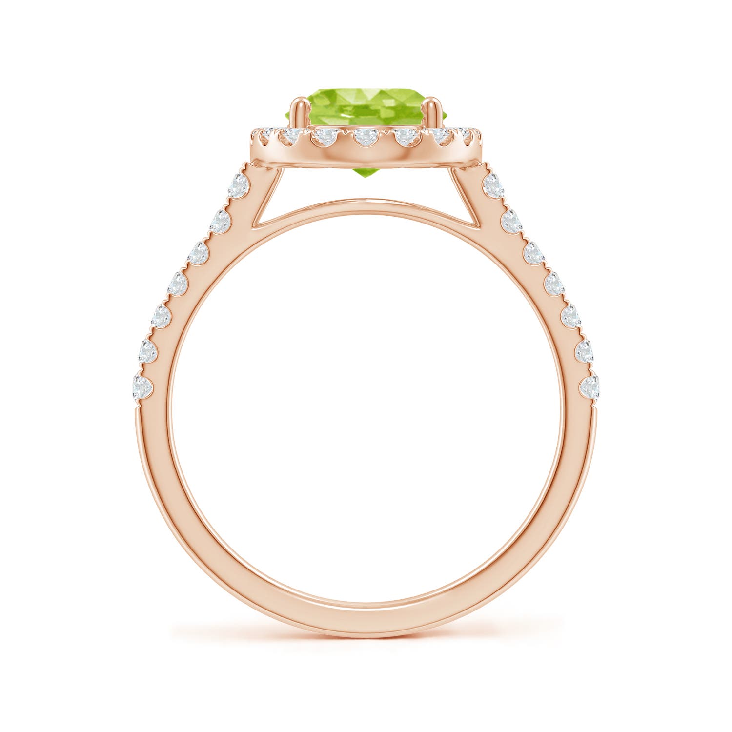 AA - Peridot / 2.35 CT / 14 KT Rose Gold