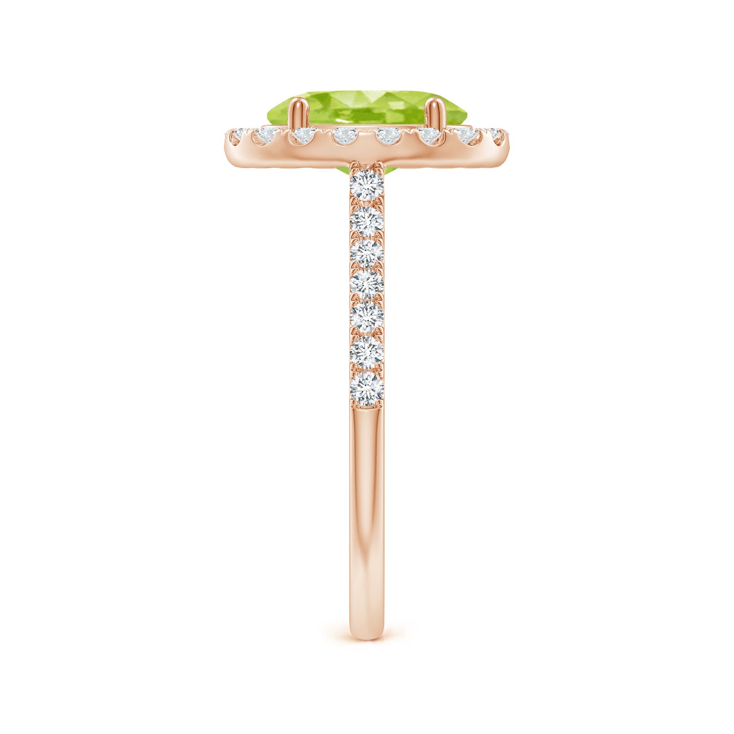 AA - Peridot / 2.35 CT / 14 KT Rose Gold