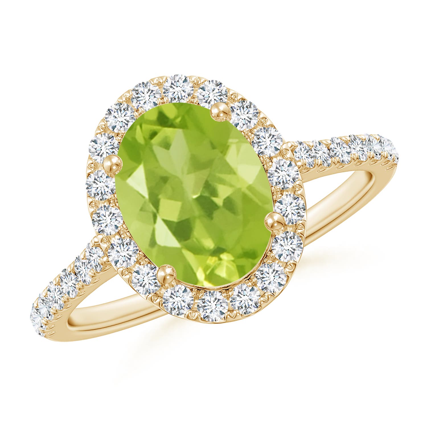 AA - Peridot / 2.35 CT / 14 KT Yellow Gold