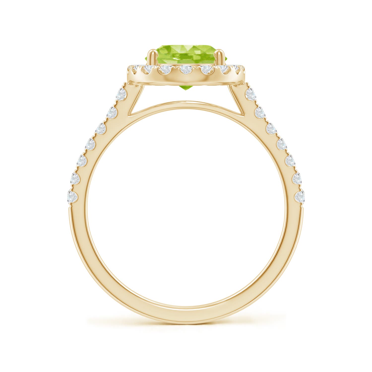 AA - Peridot / 2.35 CT / 14 KT Yellow Gold