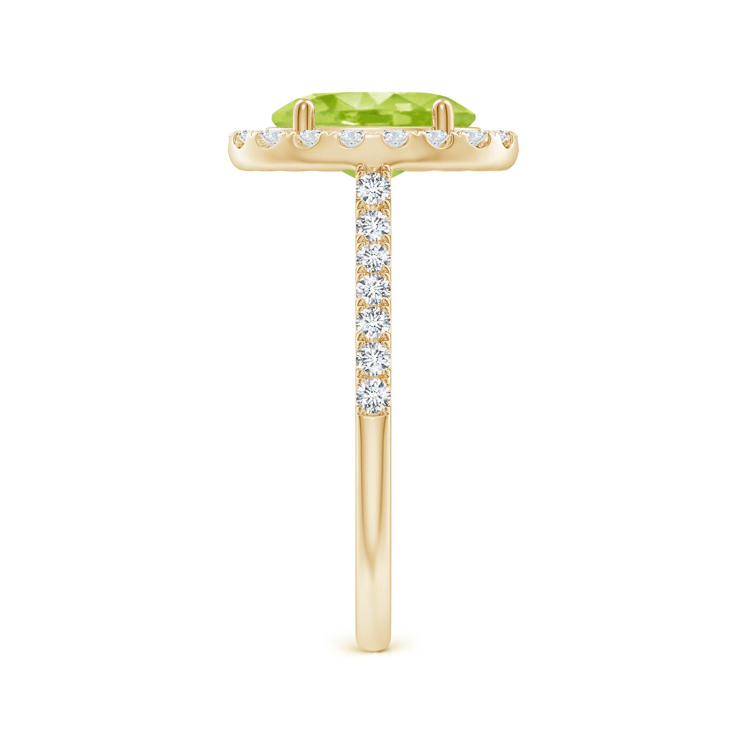 AA - Peridot / 2.35 CT / 14 KT Yellow Gold