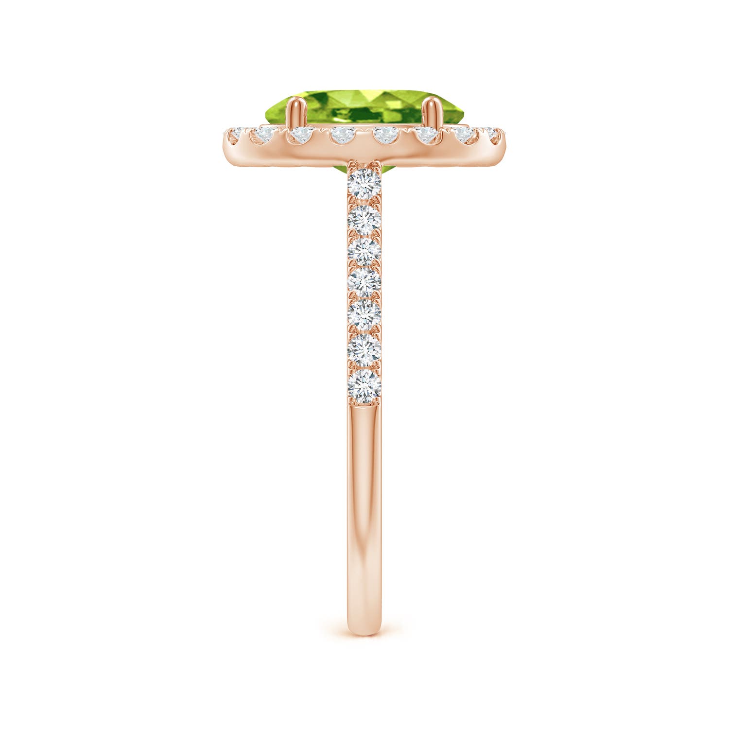 AAA - Peridot / 2.35 CT / 14 KT Rose Gold