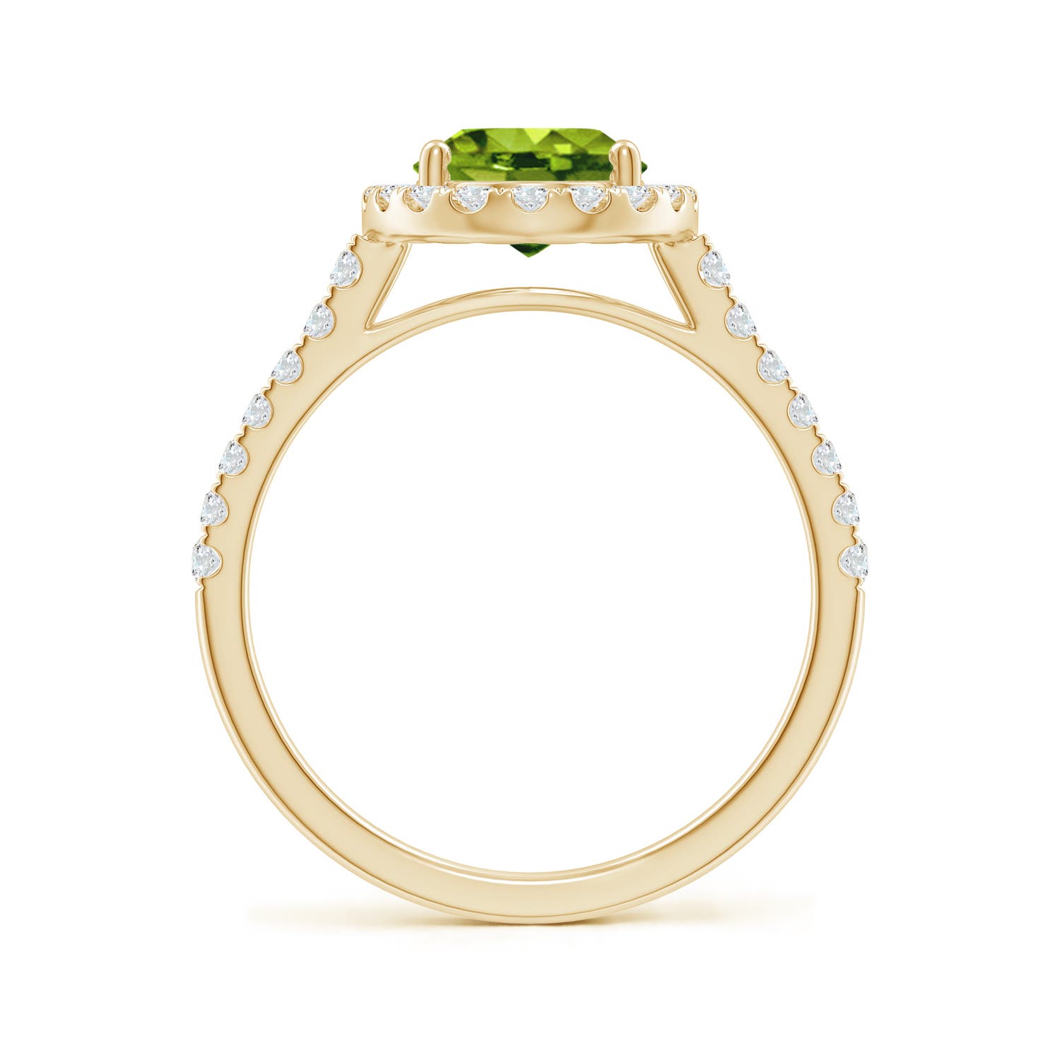 AAAA - Peridot / 2.35 CT / 14 KT Yellow Gold