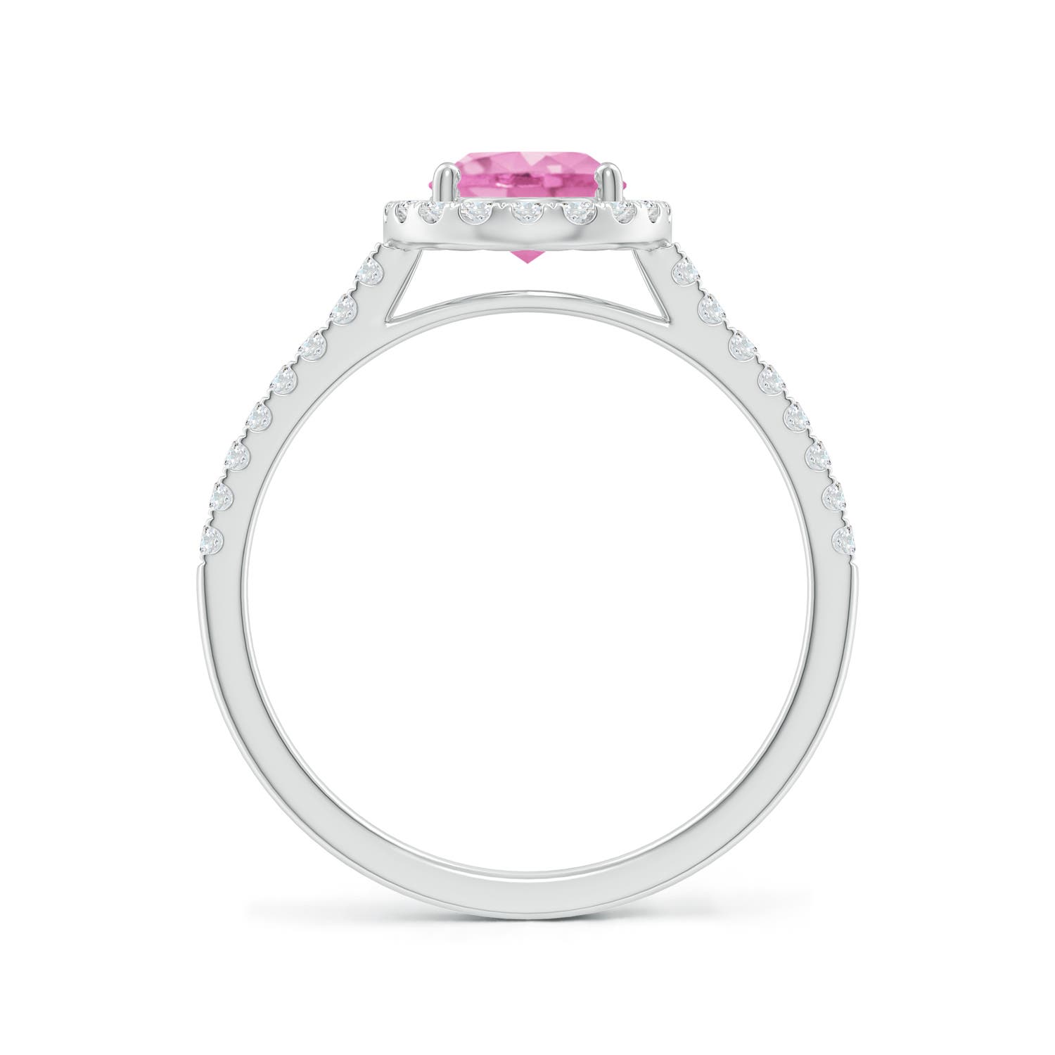 A - Pink Sapphire / 1.79 CT / 14 KT White Gold