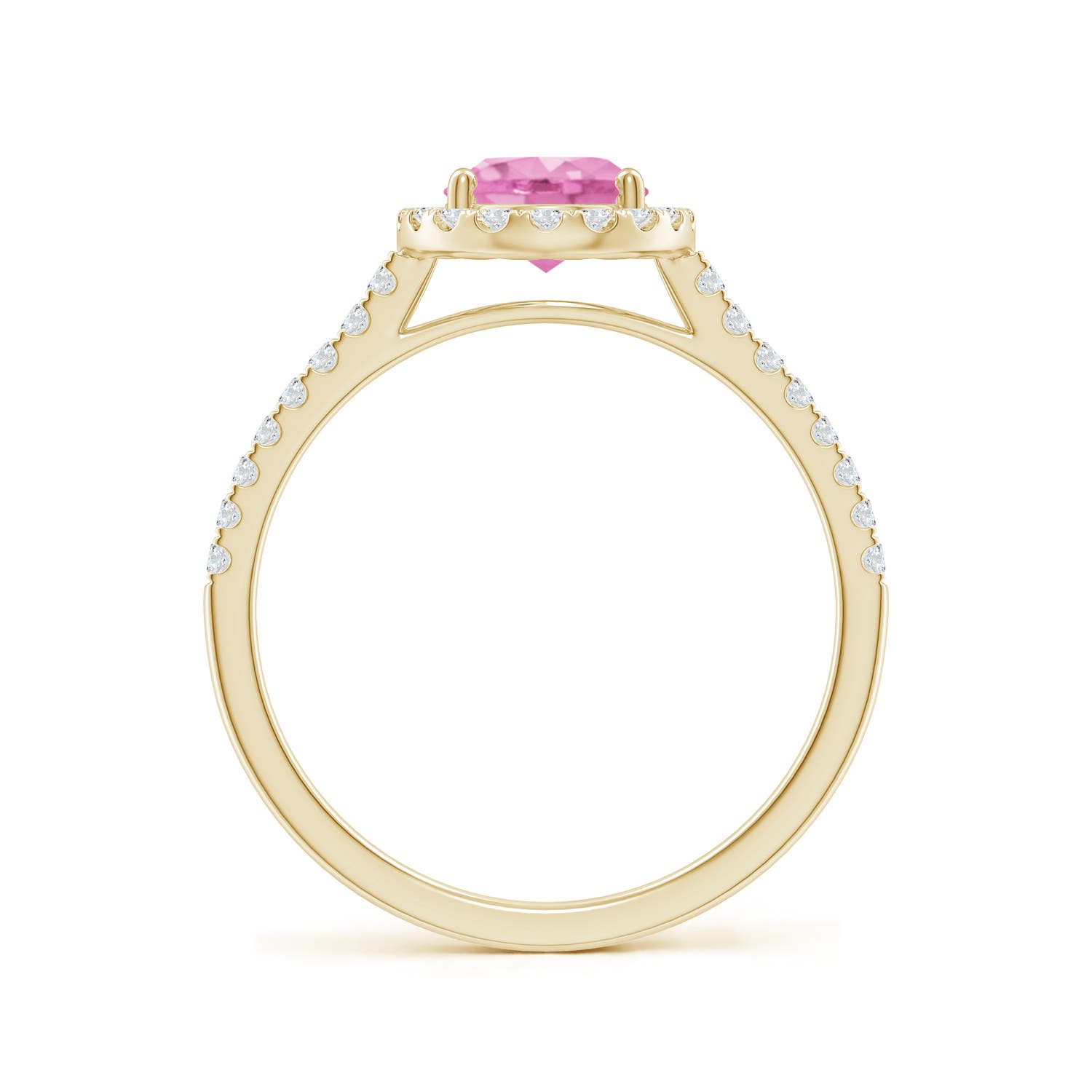 A - Pink Sapphire / 1.79 CT / 14 KT Yellow Gold