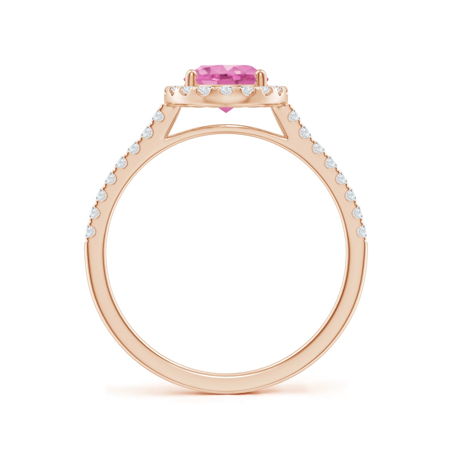 AA - Pink Sapphire / 1.79 CT / 14 KT Rose Gold