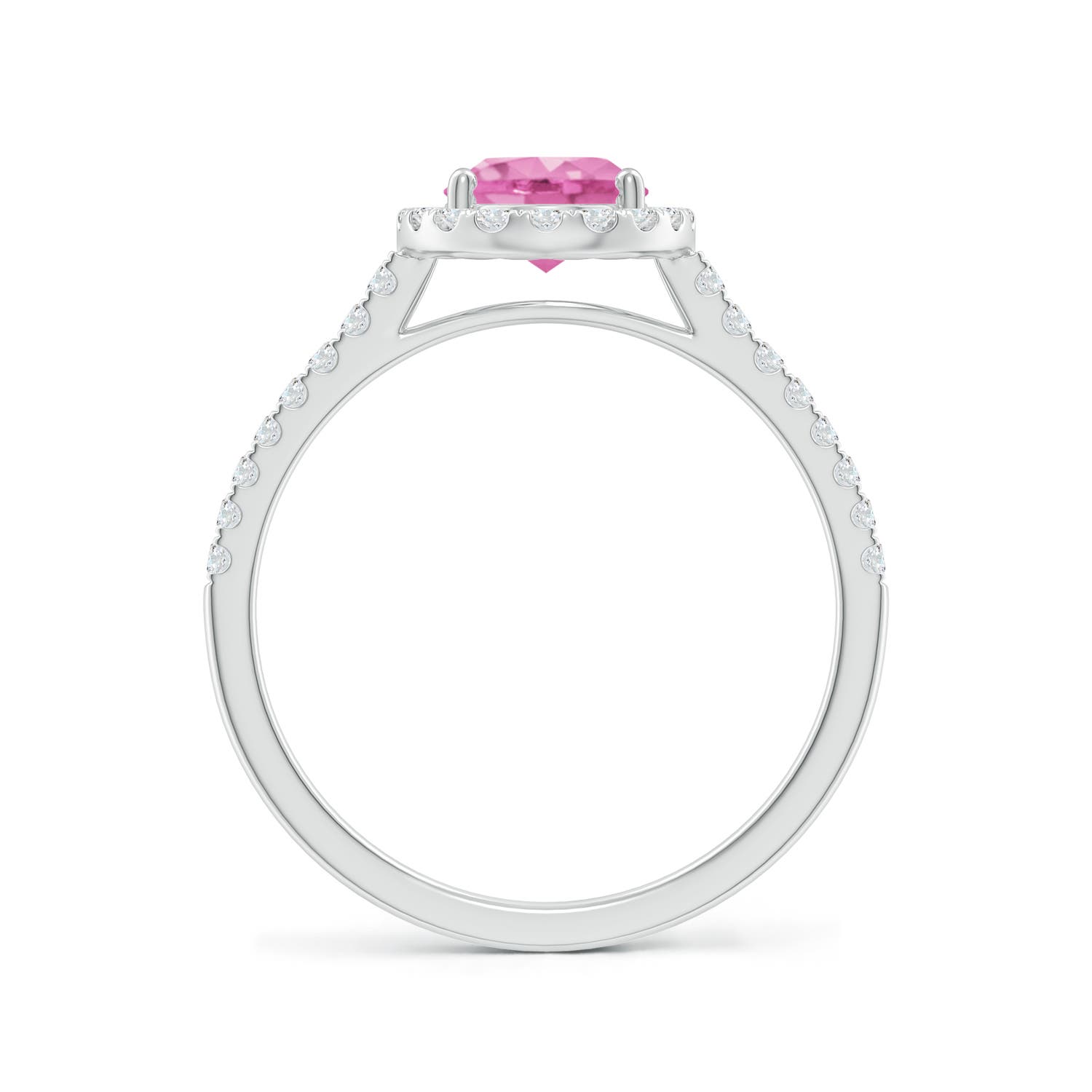 AA - Pink Sapphire / 1.79 CT / 14 KT White Gold