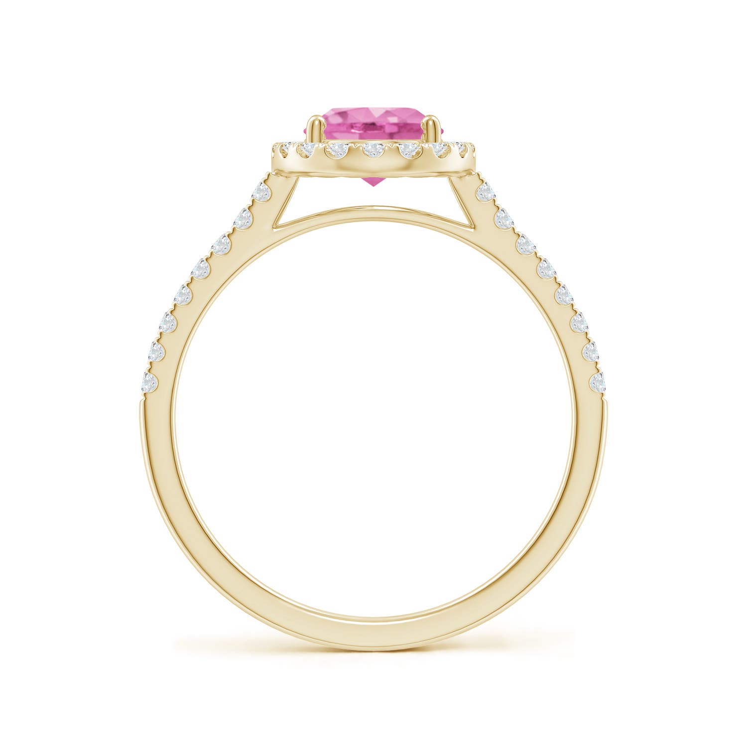 AA - Pink Sapphire / 1.79 CT / 14 KT Yellow Gold