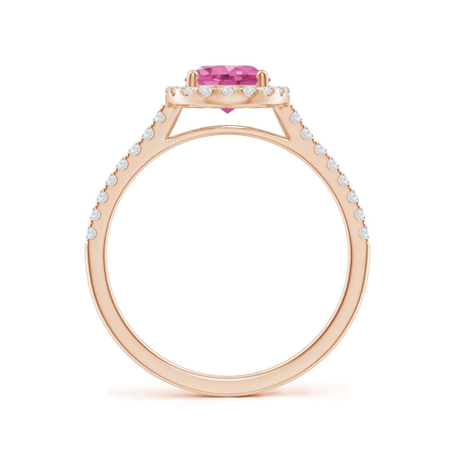 AAA - Pink Sapphire / 1.79 CT / 14 KT Rose Gold