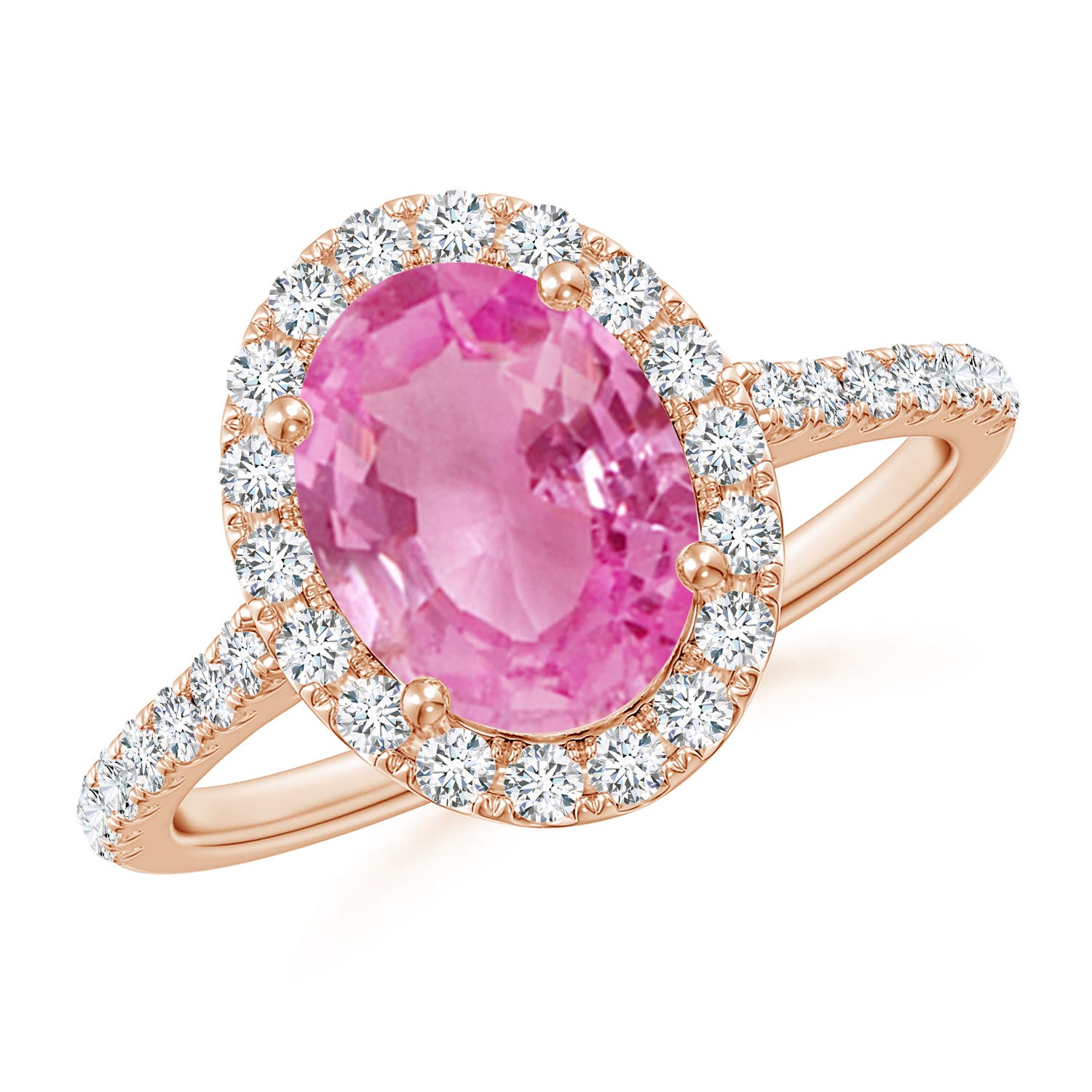 AA - Pink Sapphire / 2.35 CT / 14 KT Rose Gold