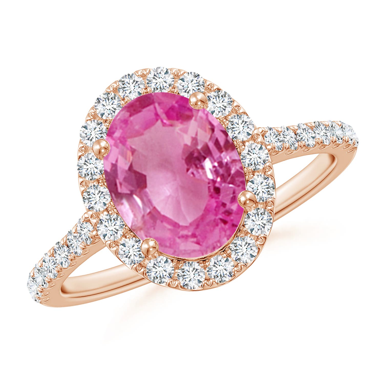 AAA - Pink Sapphire / 2.35 CT / 14 KT Rose Gold