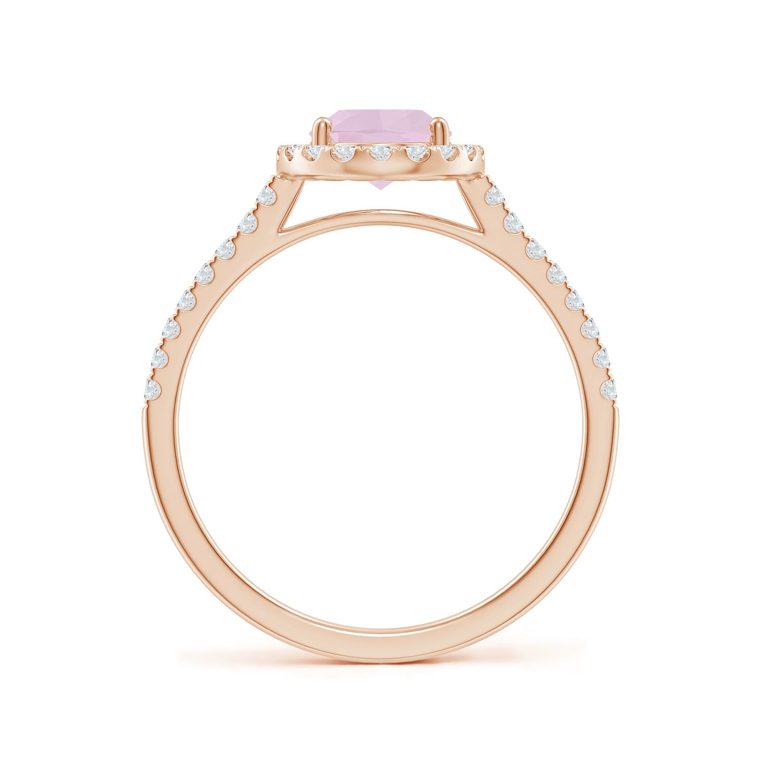 AA - Rose Quartz / 1.34 CT / 14 KT Rose Gold