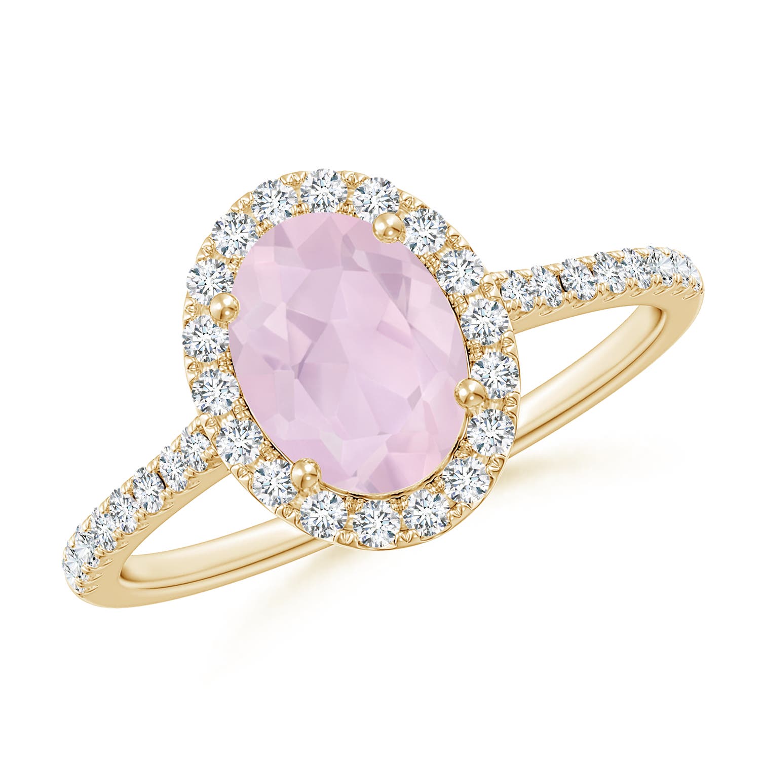 AA - Rose Quartz / 1.34 CT / 14 KT Yellow Gold