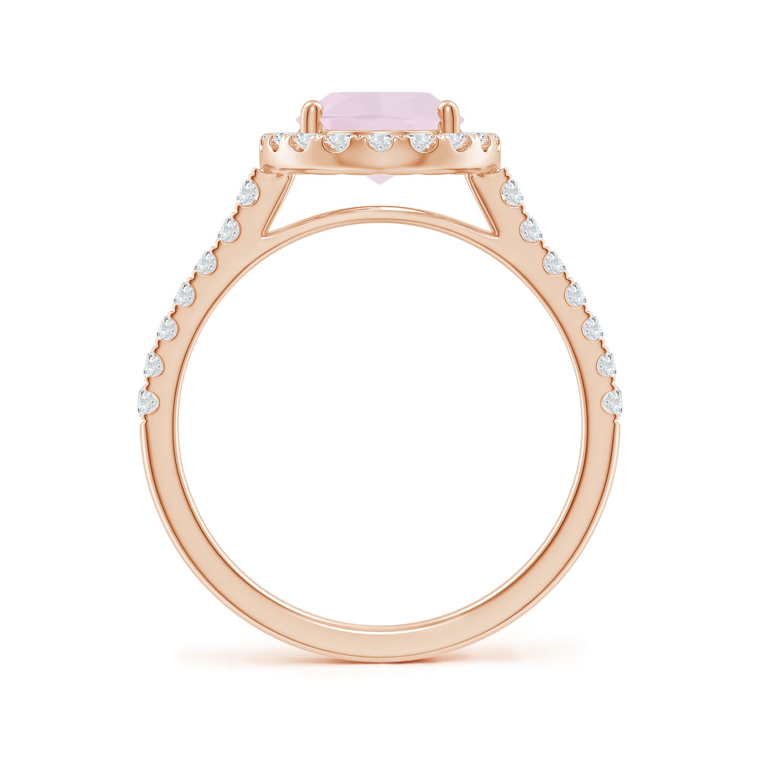 A - Rose Quartz / 1.97 CT / 14 KT Rose Gold