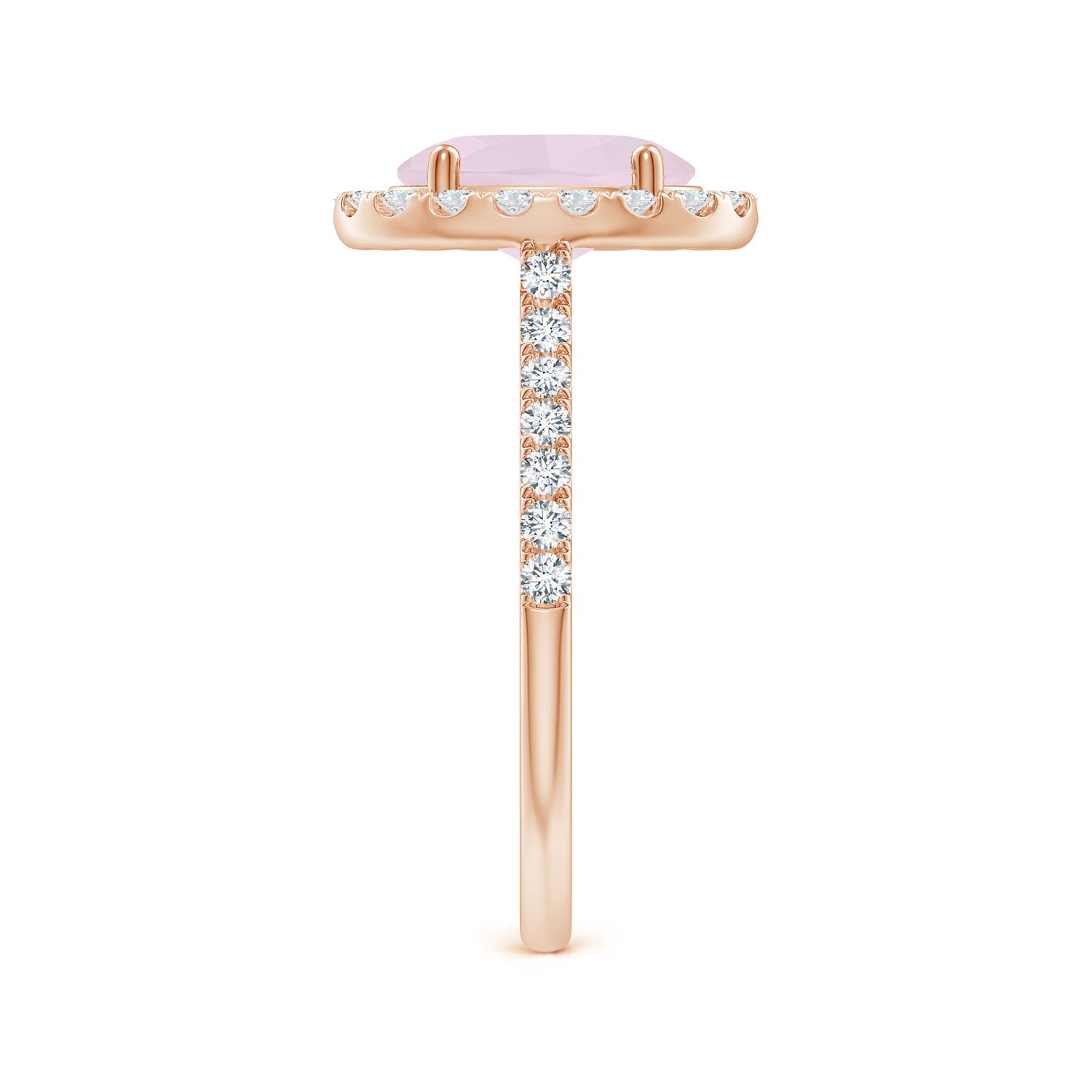 A - Rose Quartz / 1.97 CT / 14 KT Rose Gold