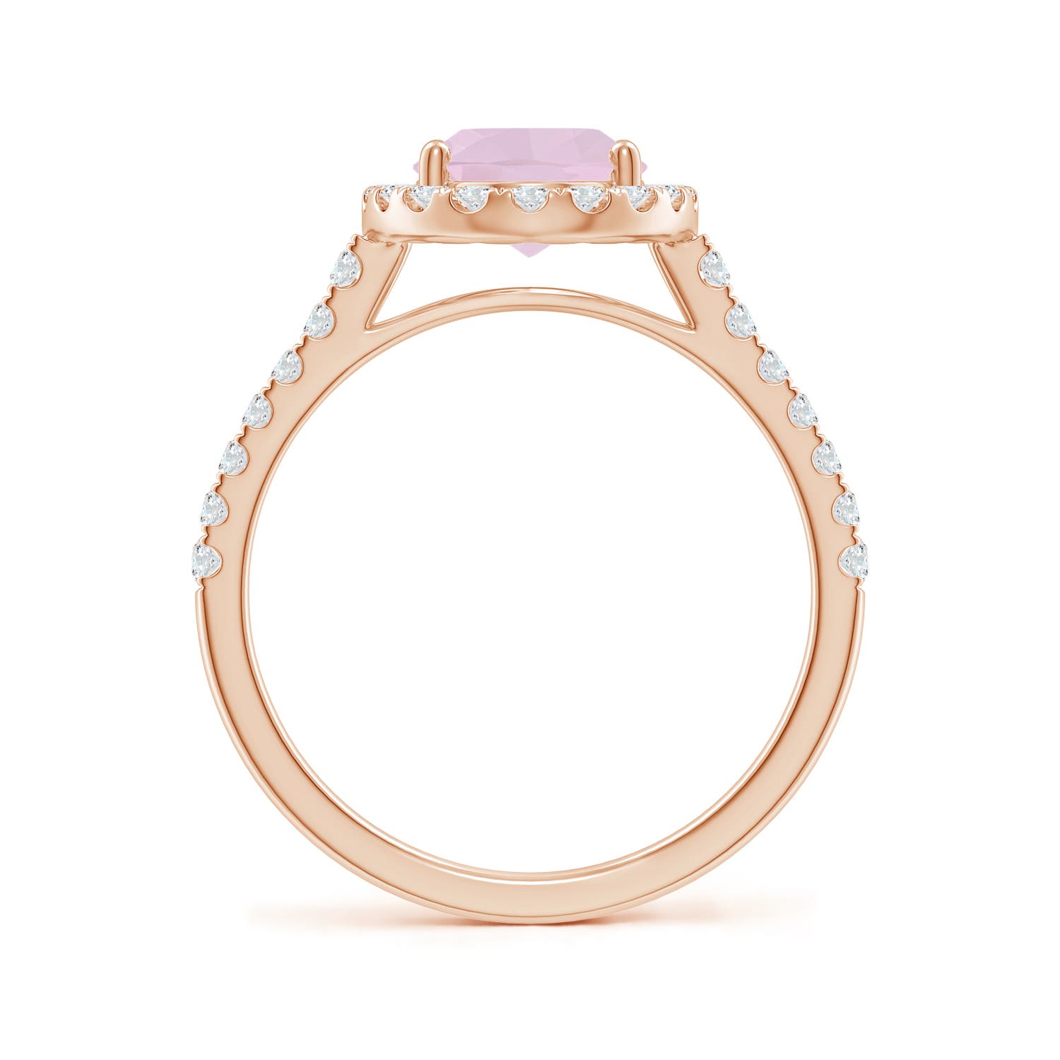 AA - Rose Quartz / 1.97 CT / 14 KT Rose Gold