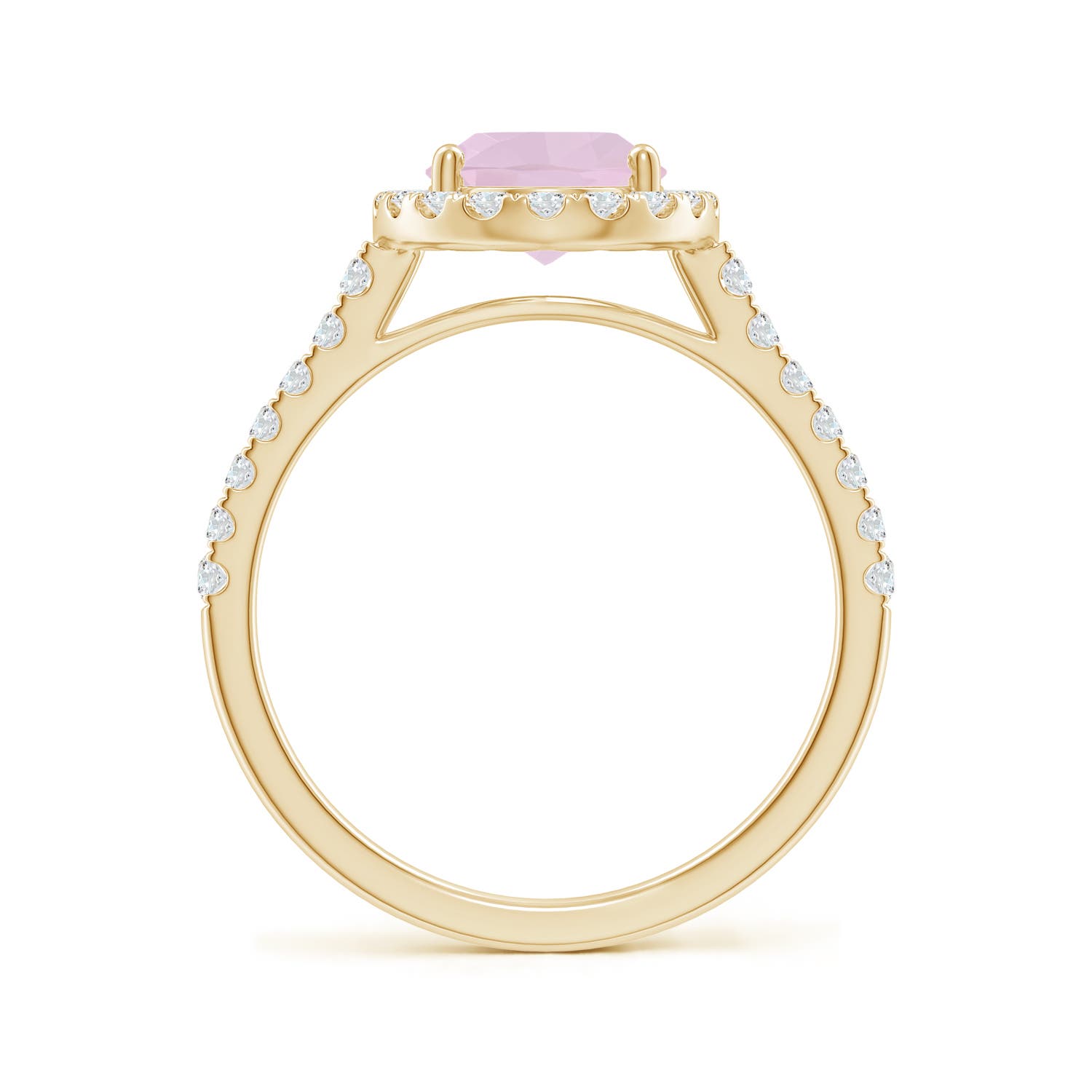 AA - Rose Quartz / 1.97 CT / 14 KT Yellow Gold