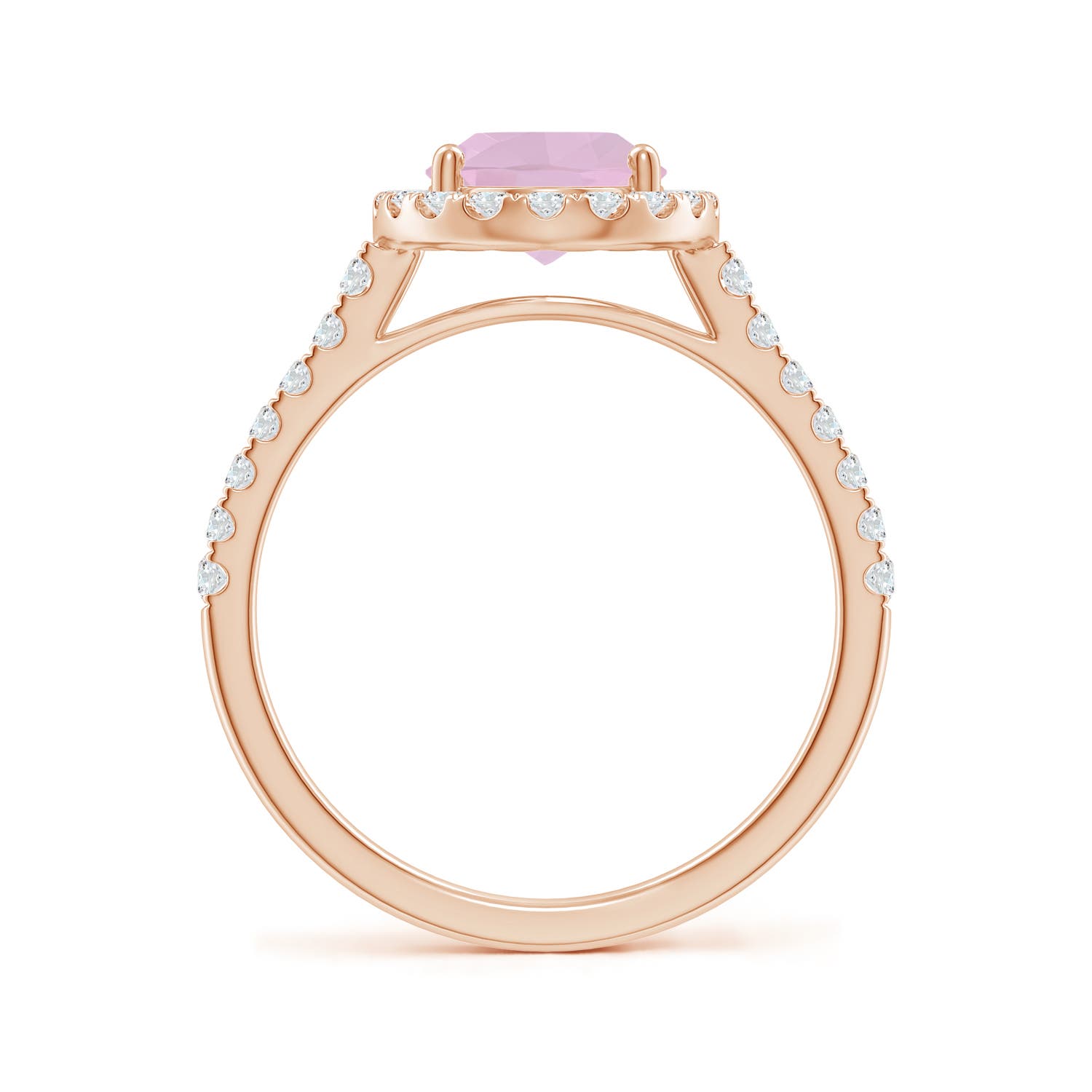 AAA - Rose Quartz / 1.97 CT / 14 KT Rose Gold