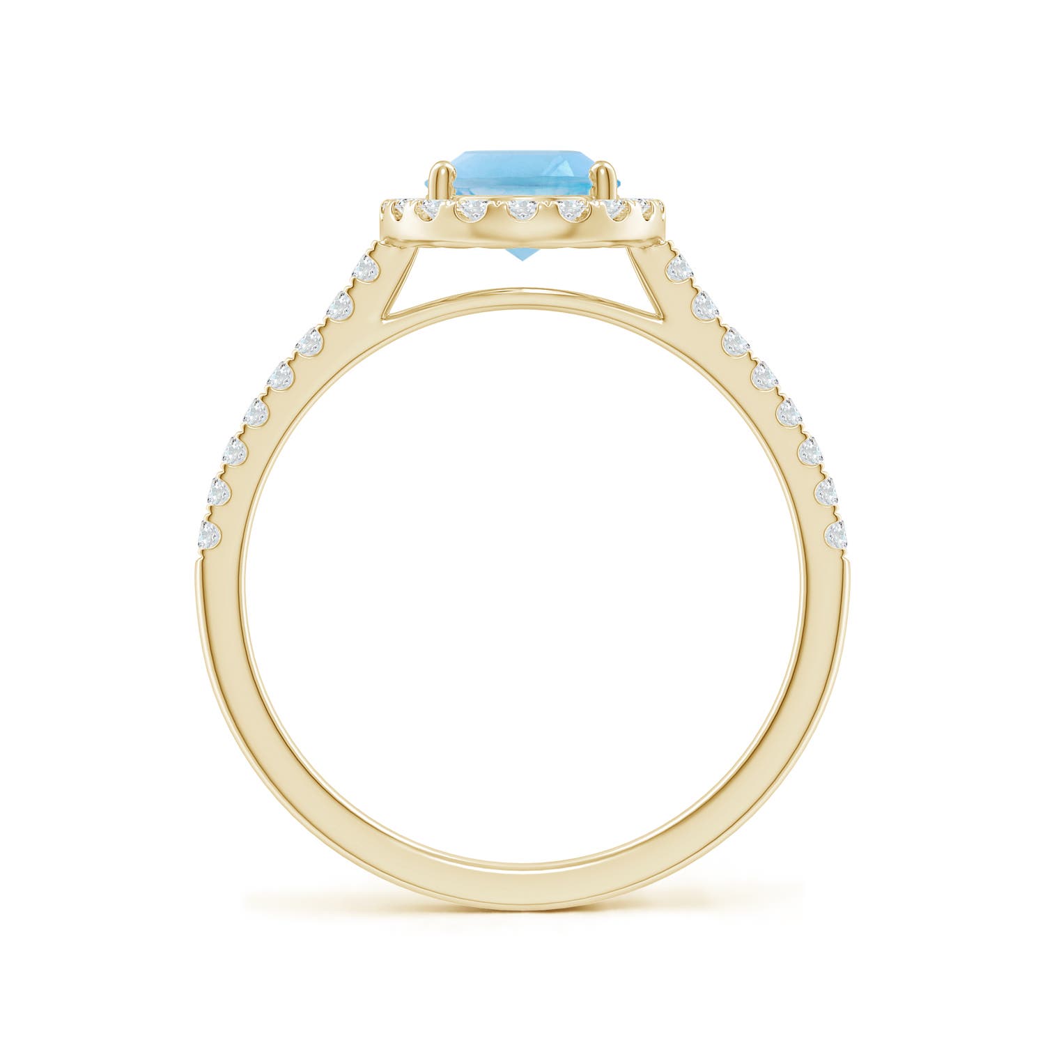 A - Swiss Blue Topaz / 1.84 CT / 14 KT Yellow Gold