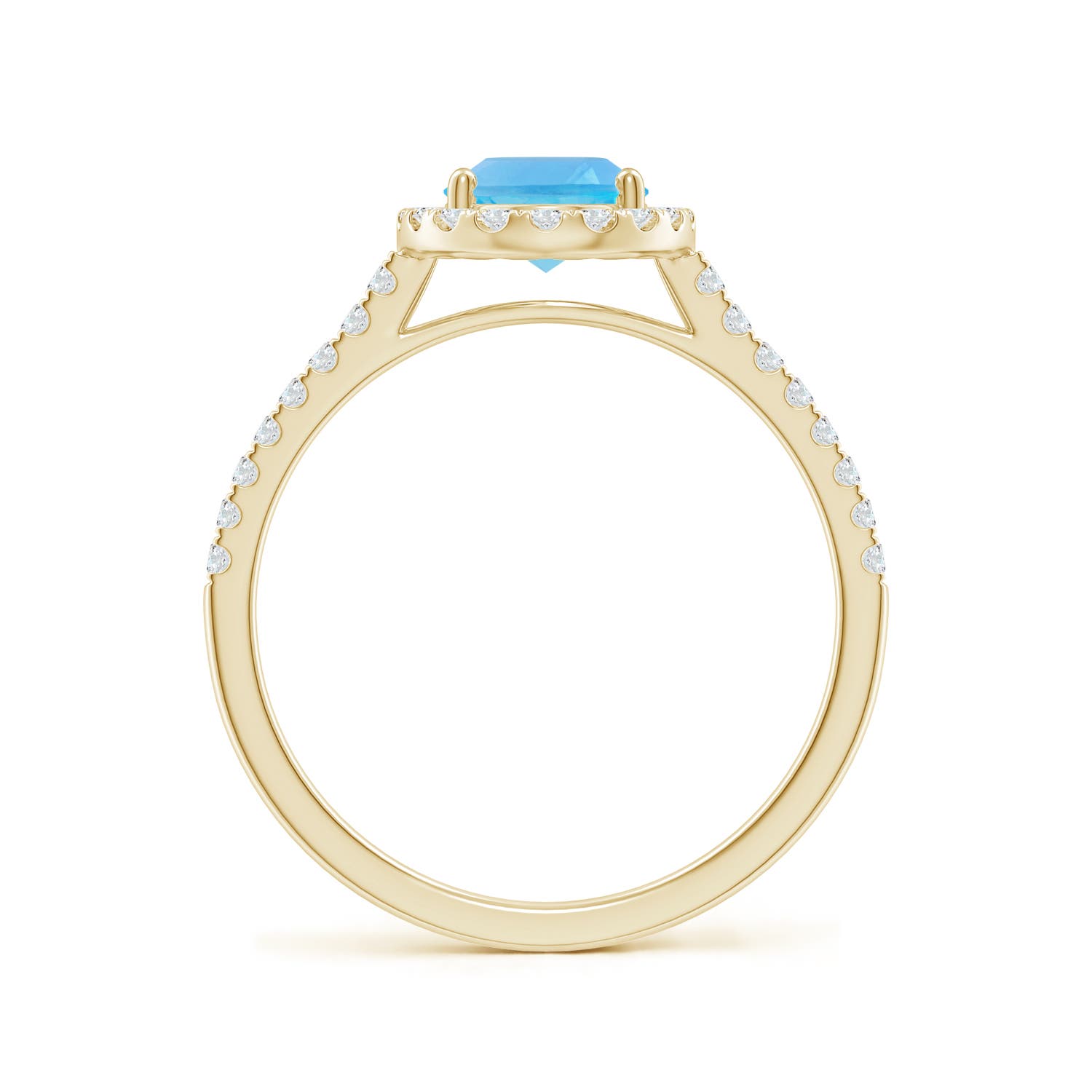 AA - Swiss Blue Topaz / 1.84 CT / 14 KT Yellow Gold