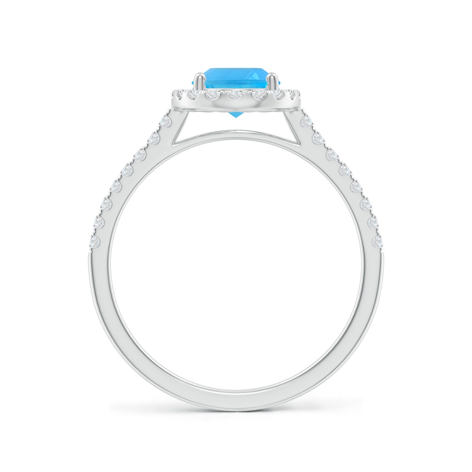 8x6mm AAA Prong-Set Oval Swiss Blue Topaz Halo Ring with Diamonds in White Gold side 199