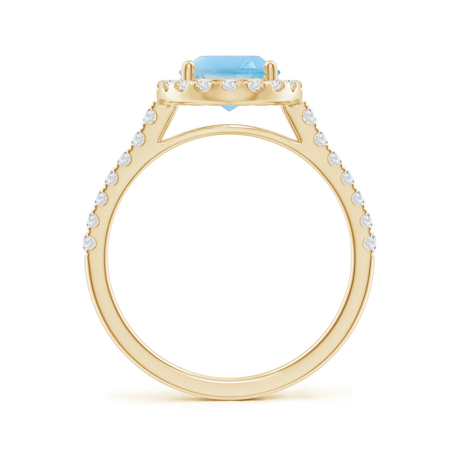 A - Swiss Blue Topaz / 2.7 CT / 14 KT Yellow Gold