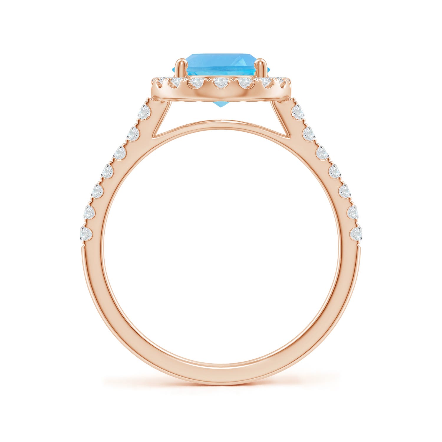 AA - Swiss Blue Topaz / 2.7 CT / 14 KT Rose Gold