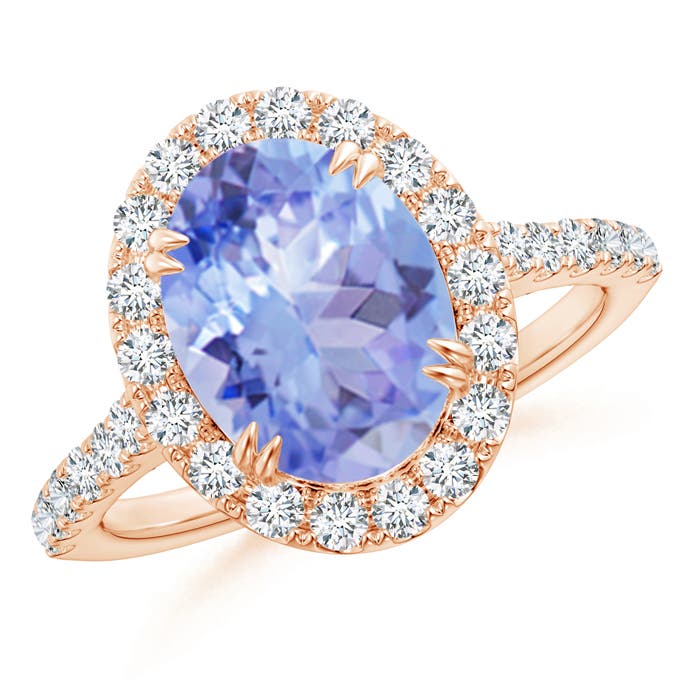 A - Tanzanite / 3.53 CT / 14 KT Rose Gold