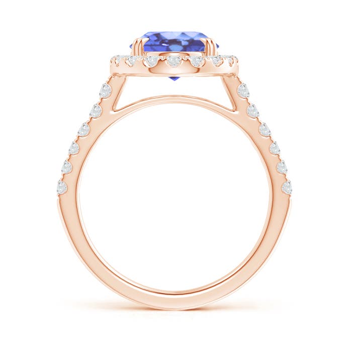 A - Tanzanite / 3.53 CT / 14 KT Rose Gold