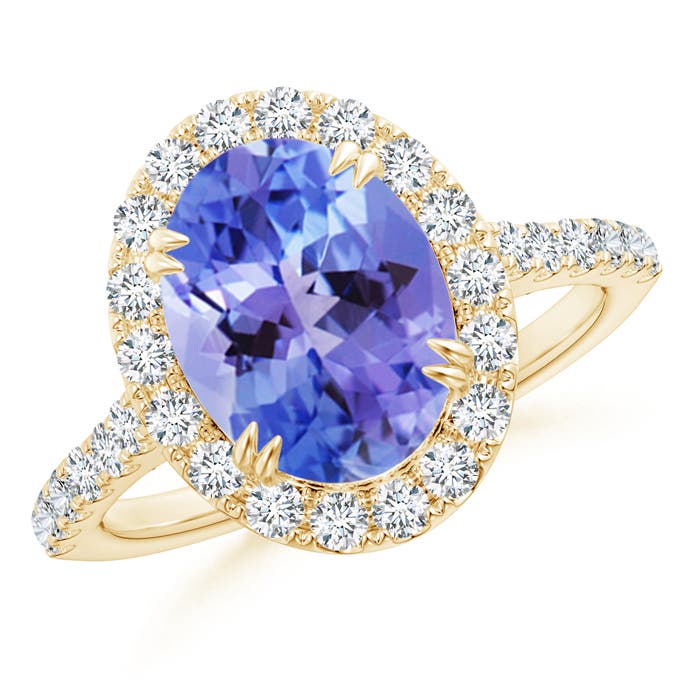 AA - Tanzanite / 3.53 CT / 14 KT Yellow Gold