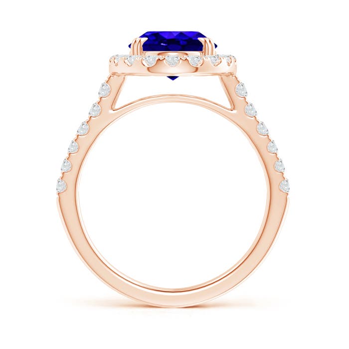 AAAA - Tanzanite / 3.53 CT / 14 KT Rose Gold