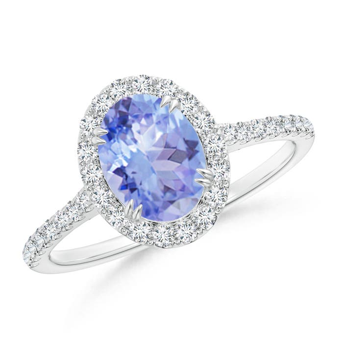 A - Tanzanite / 1.59 CT / 14 KT White Gold