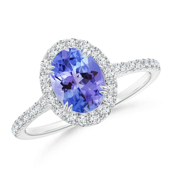 AA - Tanzanite / 1.59 CT / 14 KT White Gold