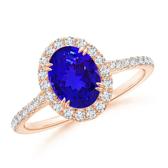 AAAA - Tanzanite / 1.59 CT / 14 KT Rose Gold