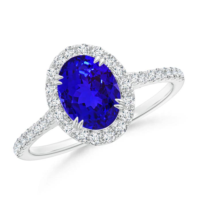 AAAA - Tanzanite / 1.59 CT / 14 KT White Gold