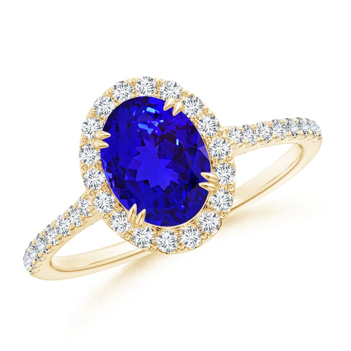 AAAA - Tanzanite / 1.59 CT / 14 KT Yellow Gold