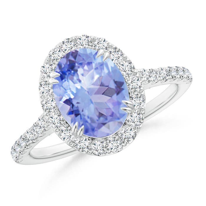 A - Tanzanite / 2.35 CT / 14 KT White Gold