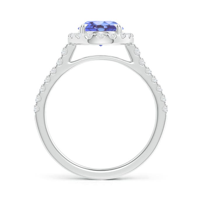 A - Tanzanite / 2.35 CT / 14 KT White Gold