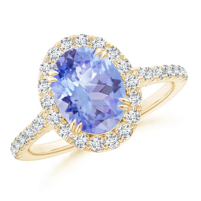 A - Tanzanite / 2.35 CT / 14 KT Yellow Gold