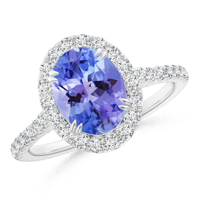 AA - Tanzanite / 2.35 CT / 14 KT White Gold