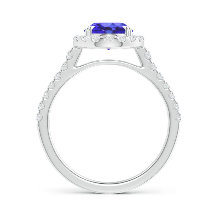 AA - Tanzanite / 2.35 CT / 14 KT White Gold