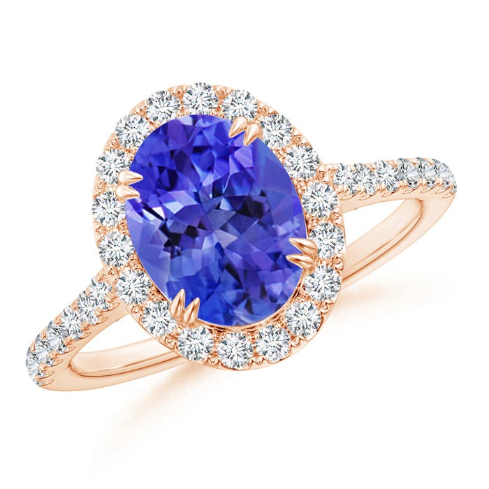 AAA - Tanzanite / 2.35 CT / 14 KT Rose Gold