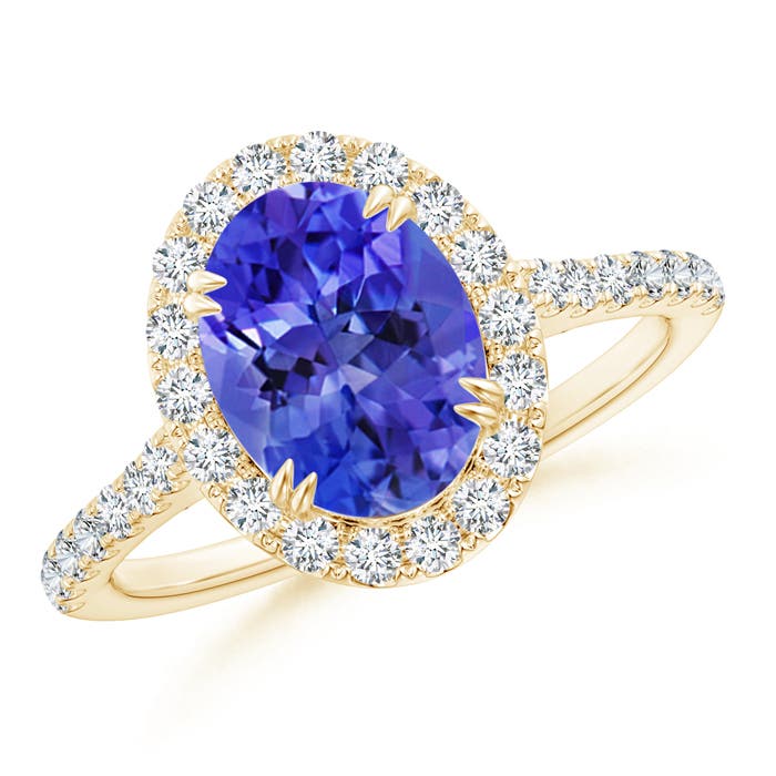 AAA - Tanzanite / 2.35 CT / 14 KT Yellow Gold