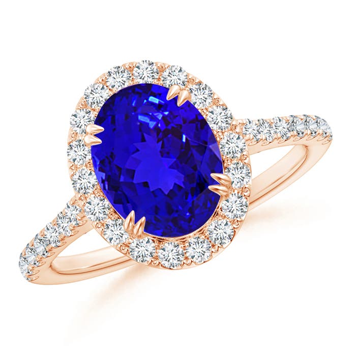 AAAA - Tanzanite / 2.35 CT / 14 KT Rose Gold